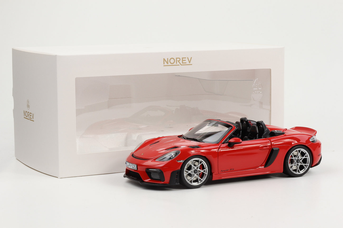 1:18 Norev Porsche 718 RS Spyder 2023 indisch rot full opening 187271