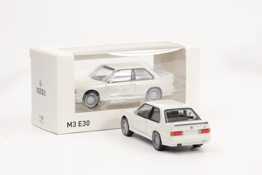 1:43 BMW M3 E30 1986 weiss Norev Jet Car diecast