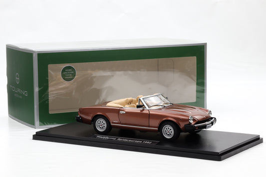 1:18( Fiat 124 Spider) Pininfarina Spidereuropa 1982 marrone chiaro Touring Modelcars