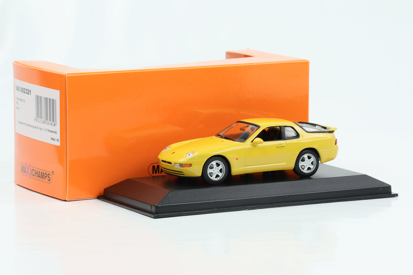1:43 Porsche 968 CS Clubsport gelb 1993 Maxichamps Minichamps