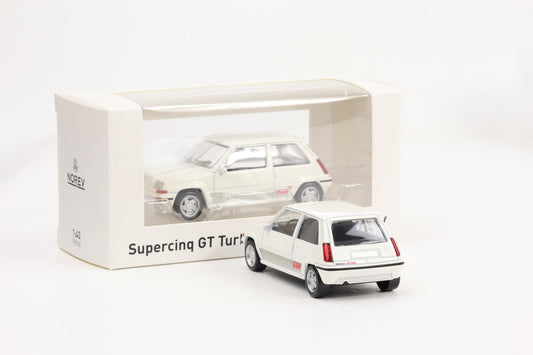 1:43 Renault R5 Supercinq GT Turbo weiss Jet Car Norev diecast 510538