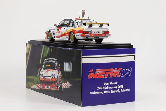 1:18 Opel Manta B2 #121 Fuchsschwanz Spiess 24h Nürburgring 2023 Werk83