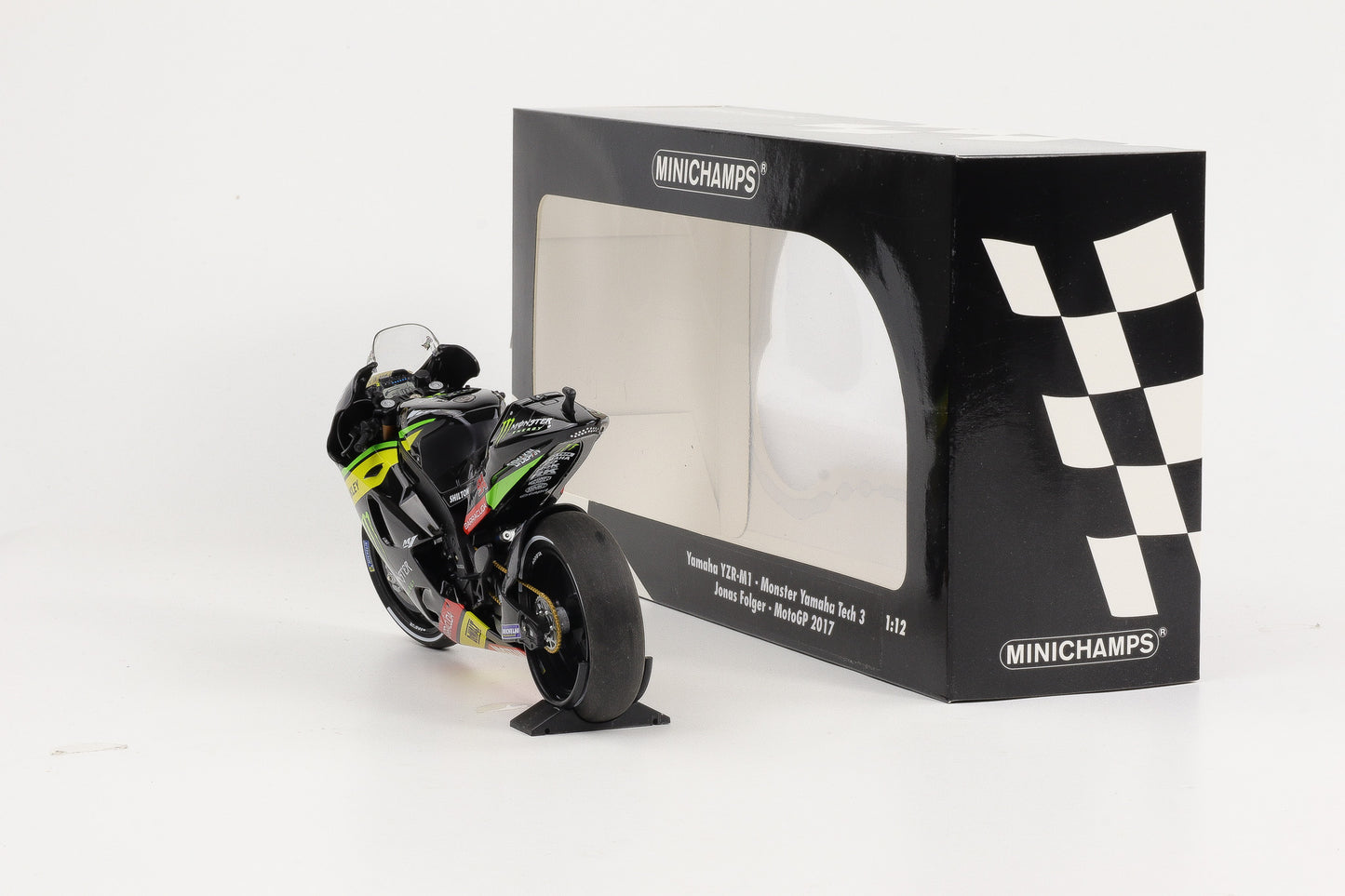 1:12 Yamaha YZR-M1 Monster Tech3 Jonas Folger MotoGP 2017 Minichamps