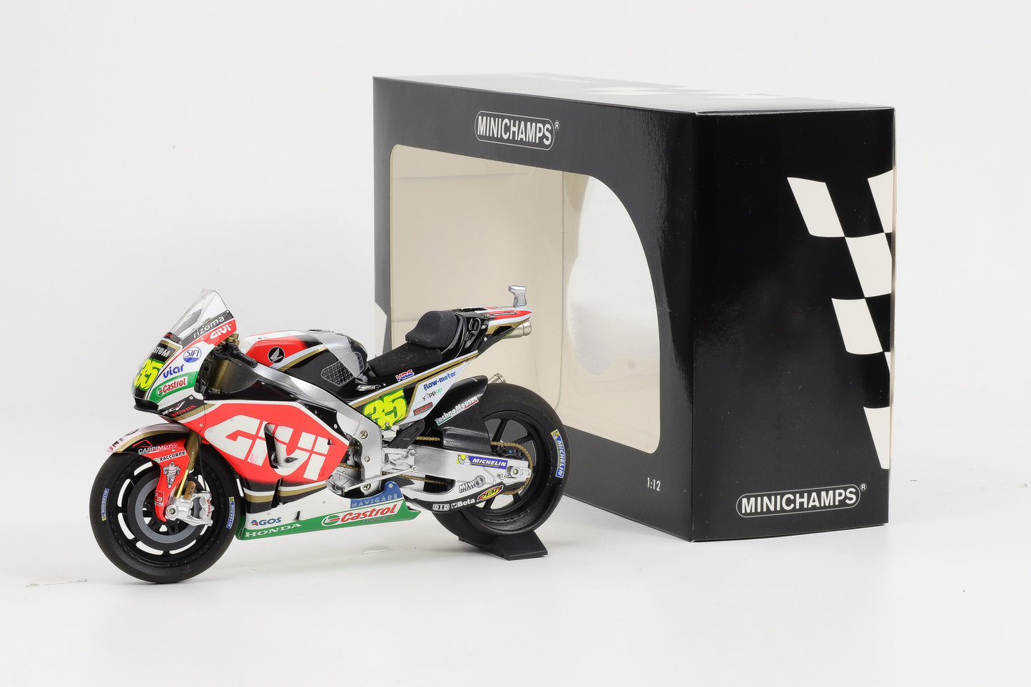 1:12 Honda RC213V Bike Cal Crutlow Team MotoGP 2017 Minichamps