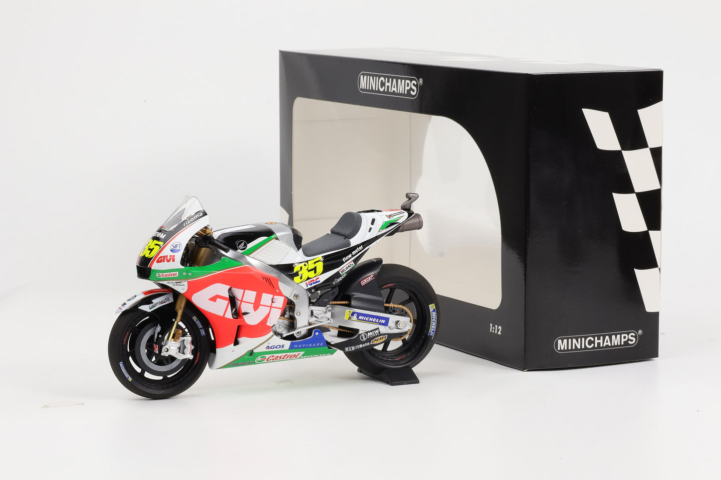 1:12 Honda RC213V Bike Cal Crutlow LCR MotoGP 2018 Minichamps