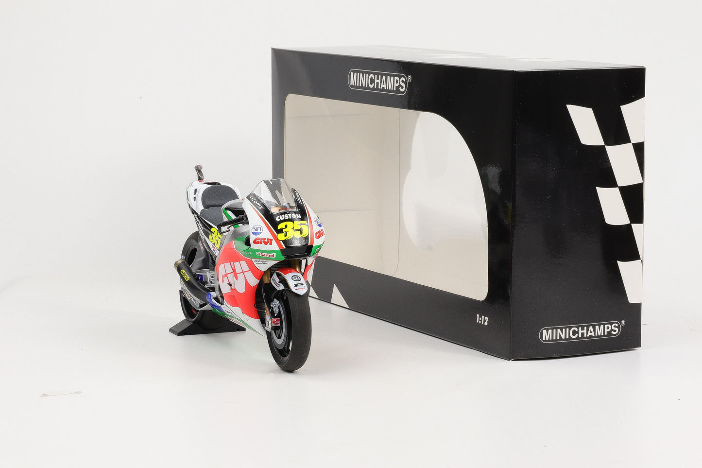 1:12 Honda RC213V Bike Cal Crutlow LCR MotoGP 2018 Minichamps