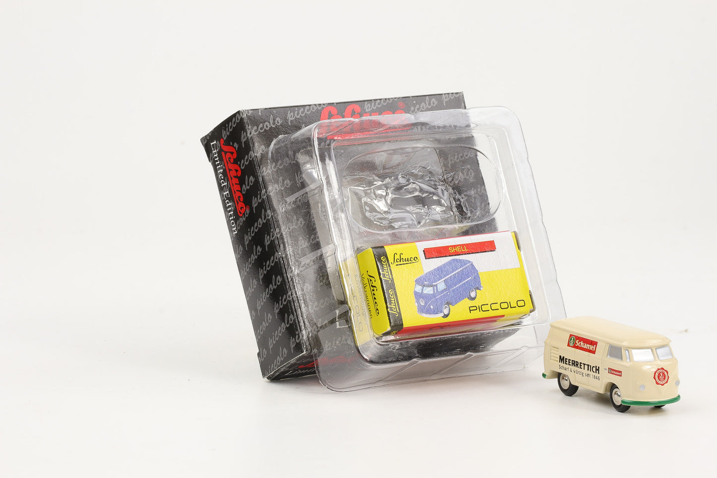 1:90 Schuco Piccolo VW T1 Bus Bulli Schamel Meerrettich Limitiert Art. Nr. 77343
