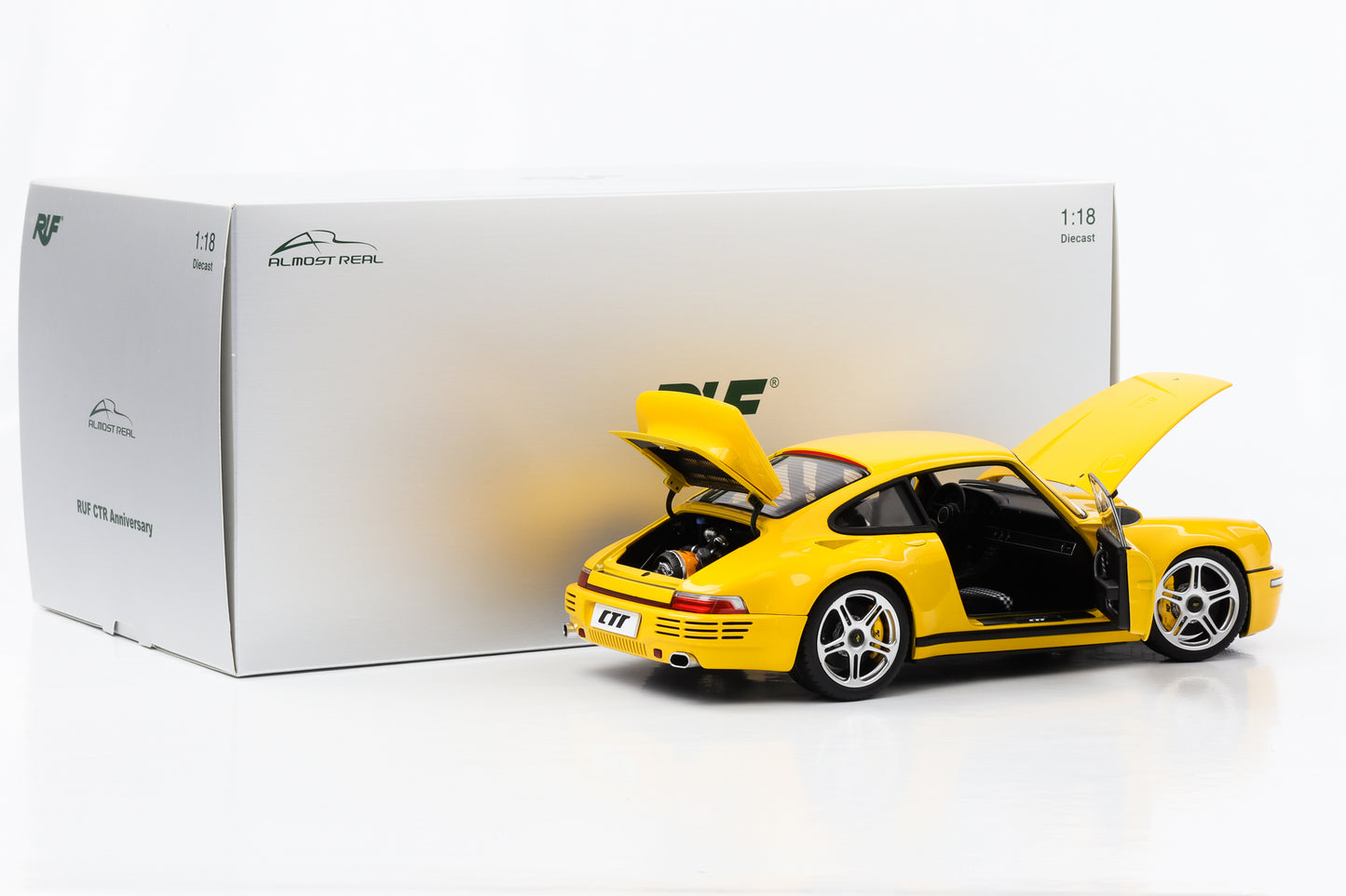 1:18 Porsche 911 RUF CTR Anniversary Baujahr 2017 blütengelb Almost Real