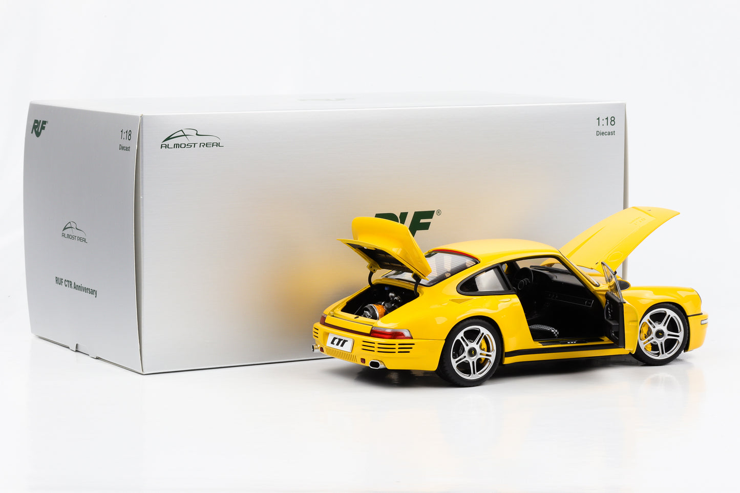 1:18 Porsche 911 RUF CTR Anniversary Baujahr 2017 blütengelb Almost Real