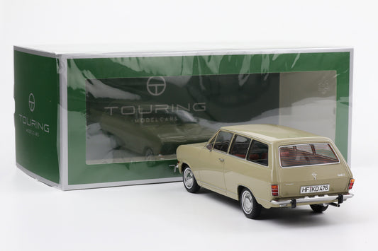 1:18 Touring Modelcars Opel Kadett B Caravan 1972 sierra beige diecast