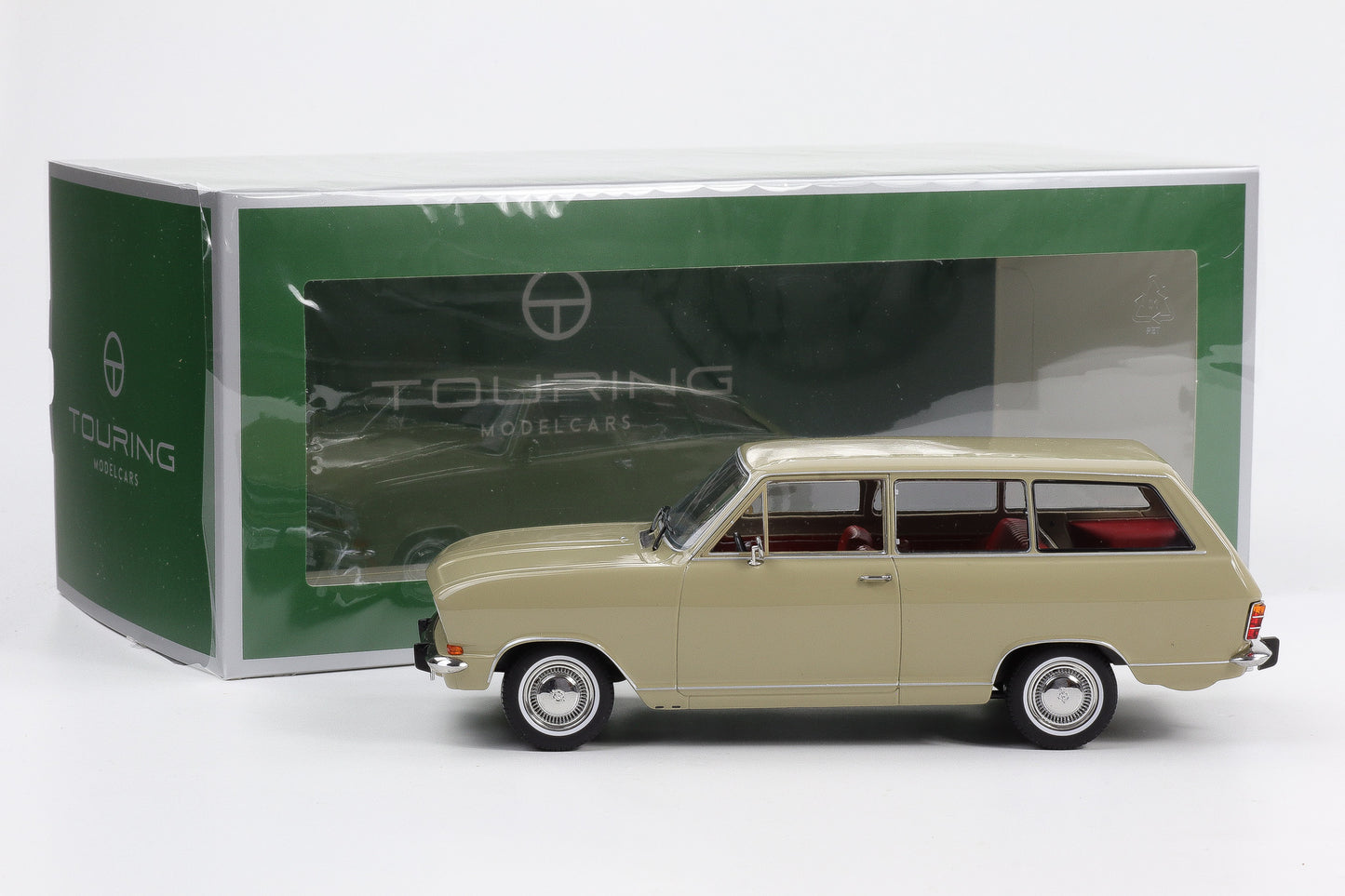 1:18 Touring Modelcars Opel Kadett B Caravan 1972 sierra beige diecast