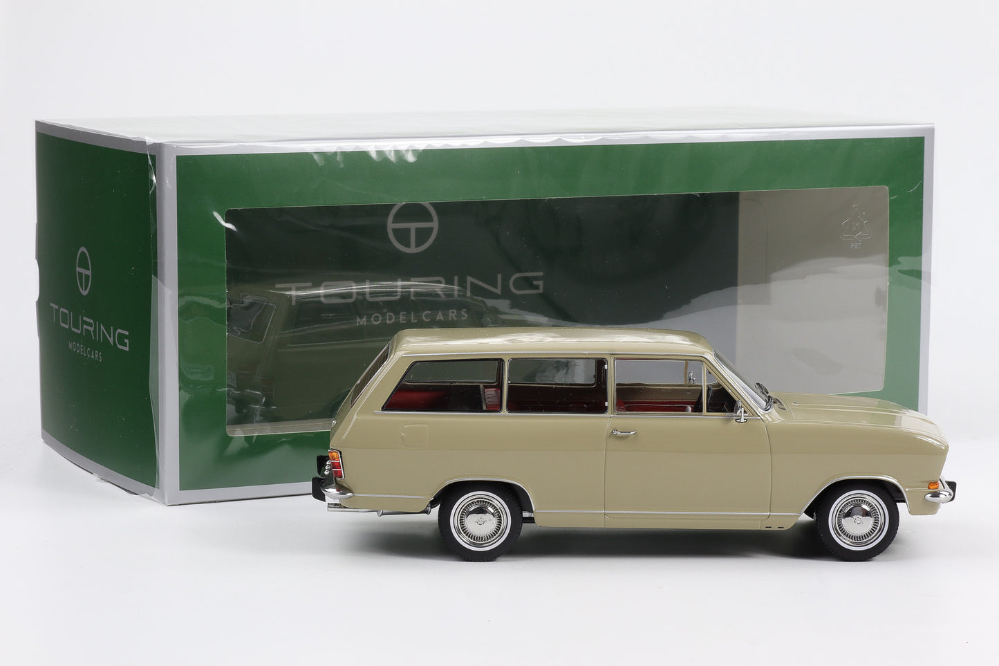 1:18 Touring Modelcars Opel Kadett B Caravan 1972 sierra beige diecast