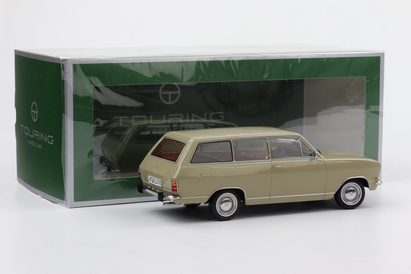 1:18 Touring Modelcars Opel Kadett B Caravan 1972 sierra beige diecast