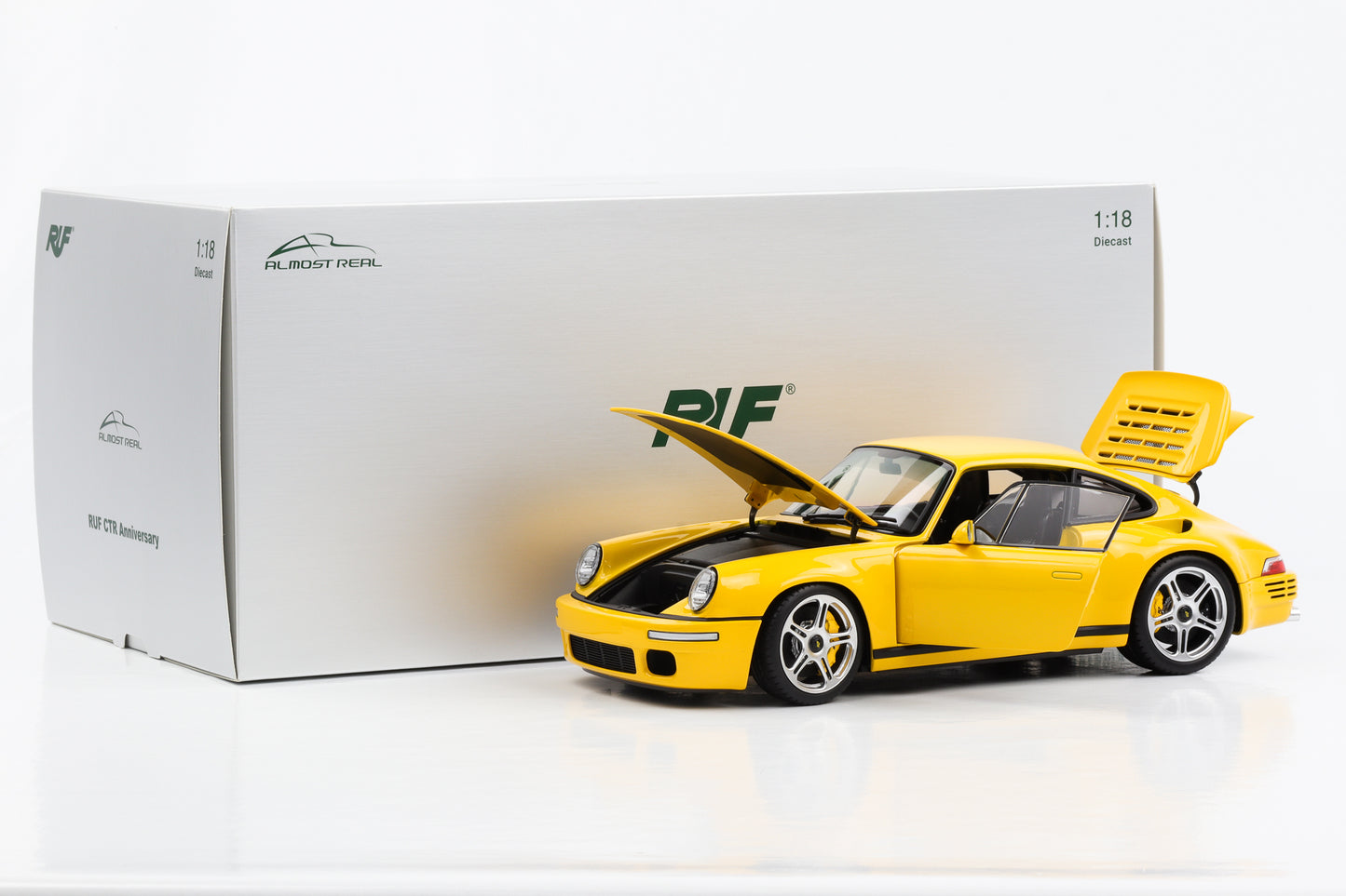 1:18 Porsche 911 RUF CTR Anniversary Baujahr 2017 blütengelb Almost Real