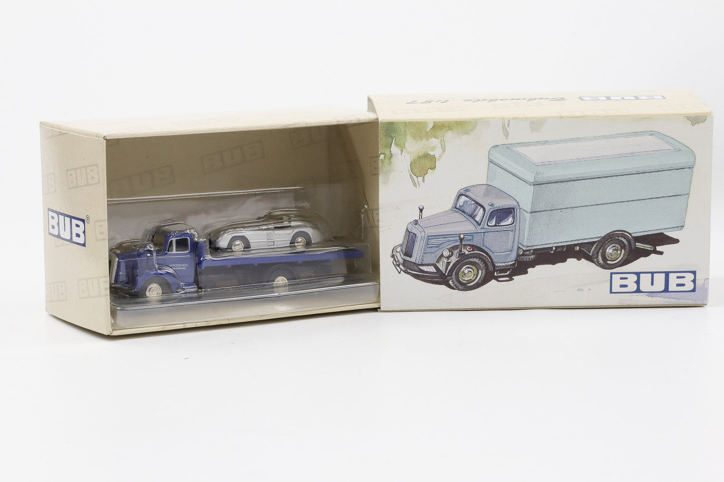 1:87 BUB Mercedes-Benz L6600 Rennabteilung mit 300 SLR Art.Nr. 07255