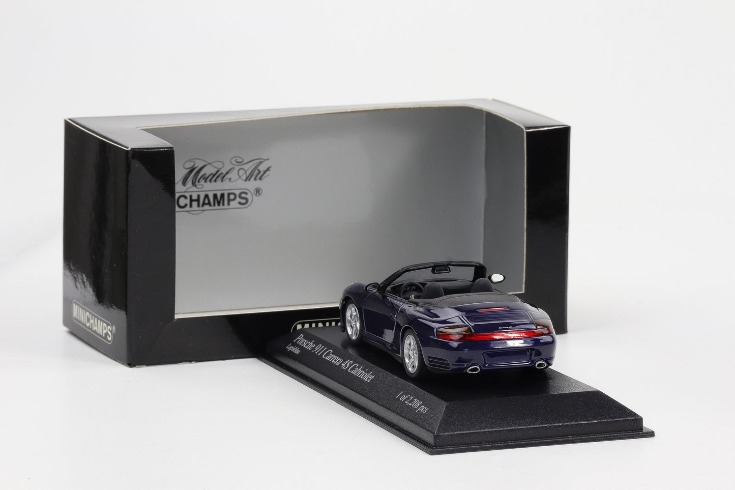 1:43 Minichamps Porsche 911 996 Carrera 4S Cabriolet 2003 lapisblau
