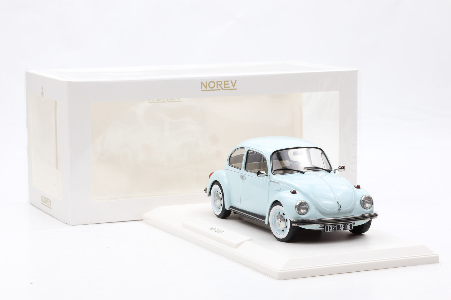 1:18 Norev VW Volkswagen Käfer 1303 Beetle 1973 Pastell Blau 188676