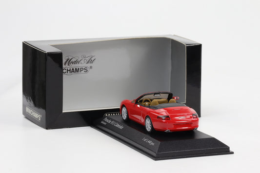 1:43 Minichamps Porsche 911 996 Cabriolet 2001 indischrot
