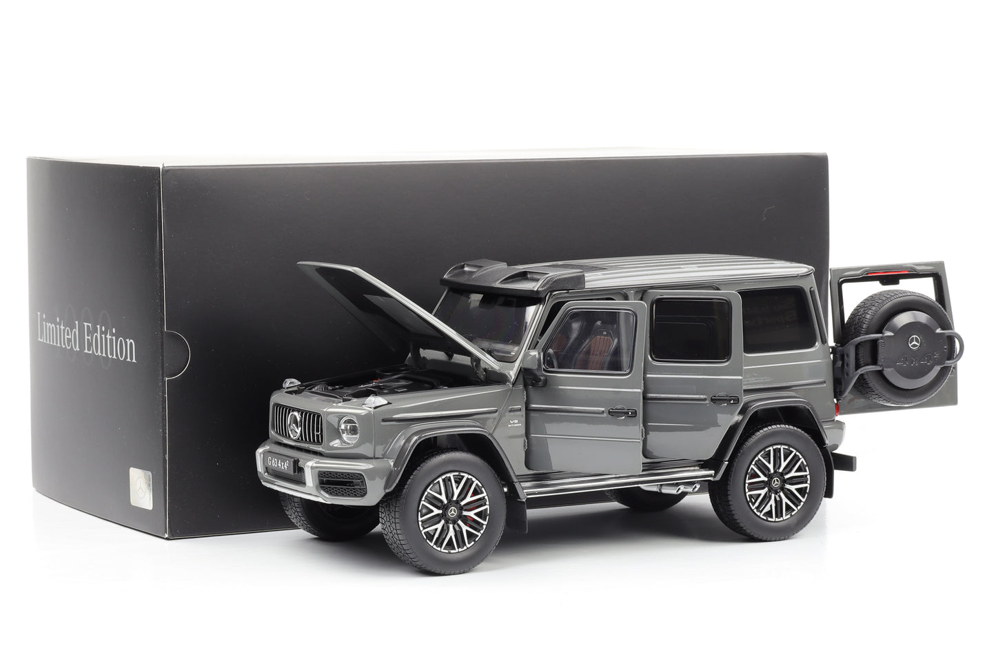 1:18 Mercedes-Benz AMG G 63 4x4 classic gray crazy iScale Dealer Limited