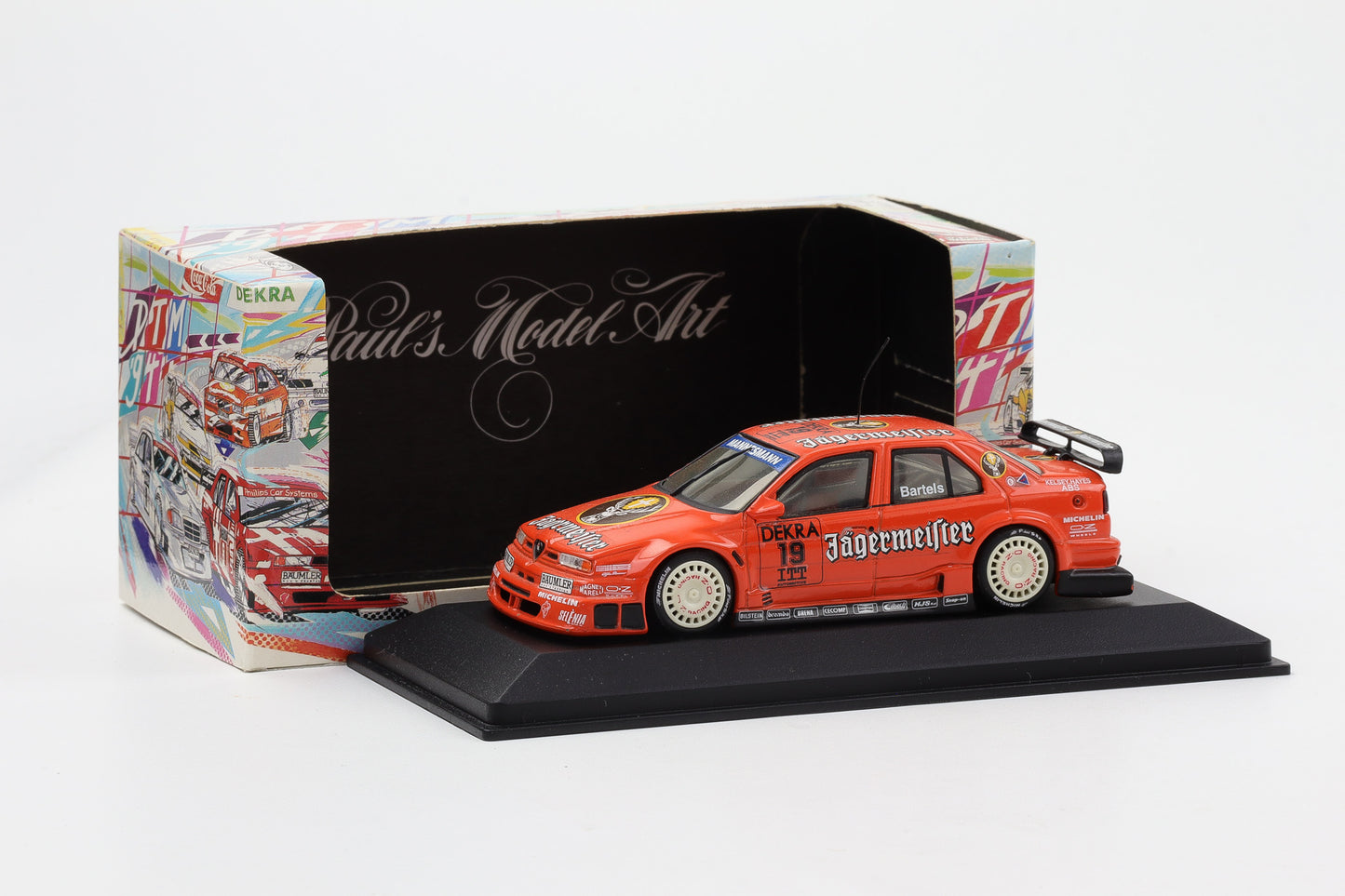 1:43 Minichamps Alfa Romeo 155 V6 TI DTM 1994 Team Jägermeister Bartels #19