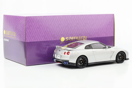 1:18 Nissan GT-R (R35) Coupe 2020 silver metallic Kyosho Samurai