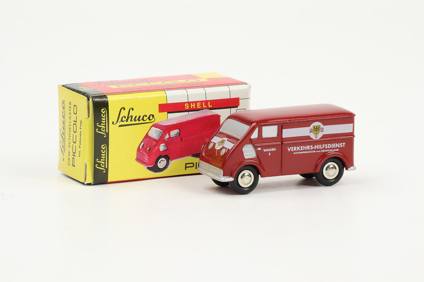 1:90 Schuco Piccolo DKW Schnellaster Kasten AvD dunkelrot Art.Nr. 01555