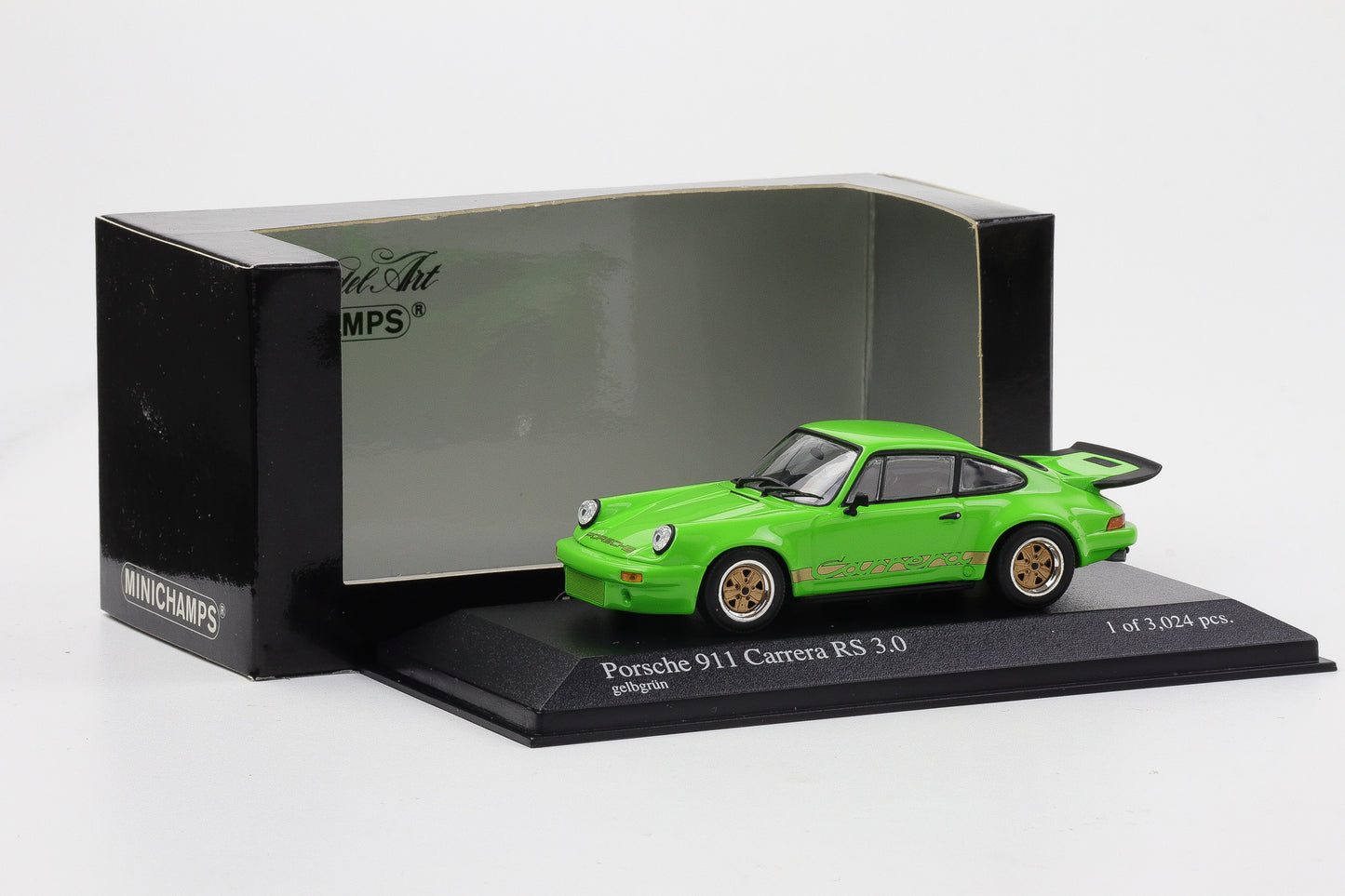 1:43 Minichamps Porsche 911 Carrera RS 3.0 1974 gelbgrün