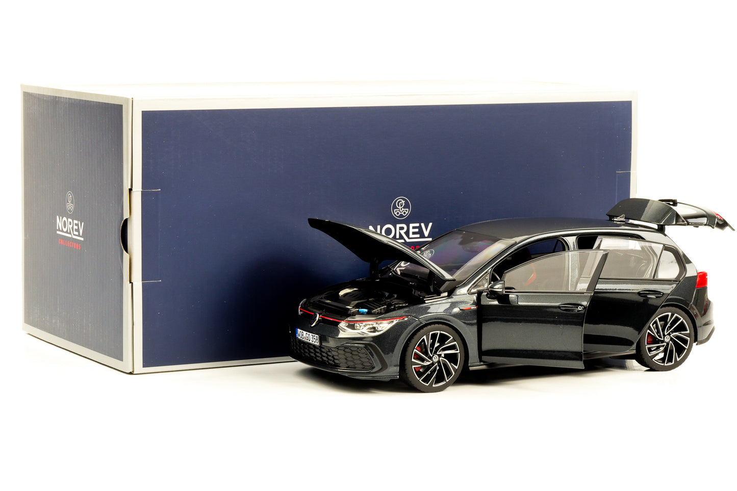 1:18 VW Golf VIII GTI 2021 black metallic Norev full opening