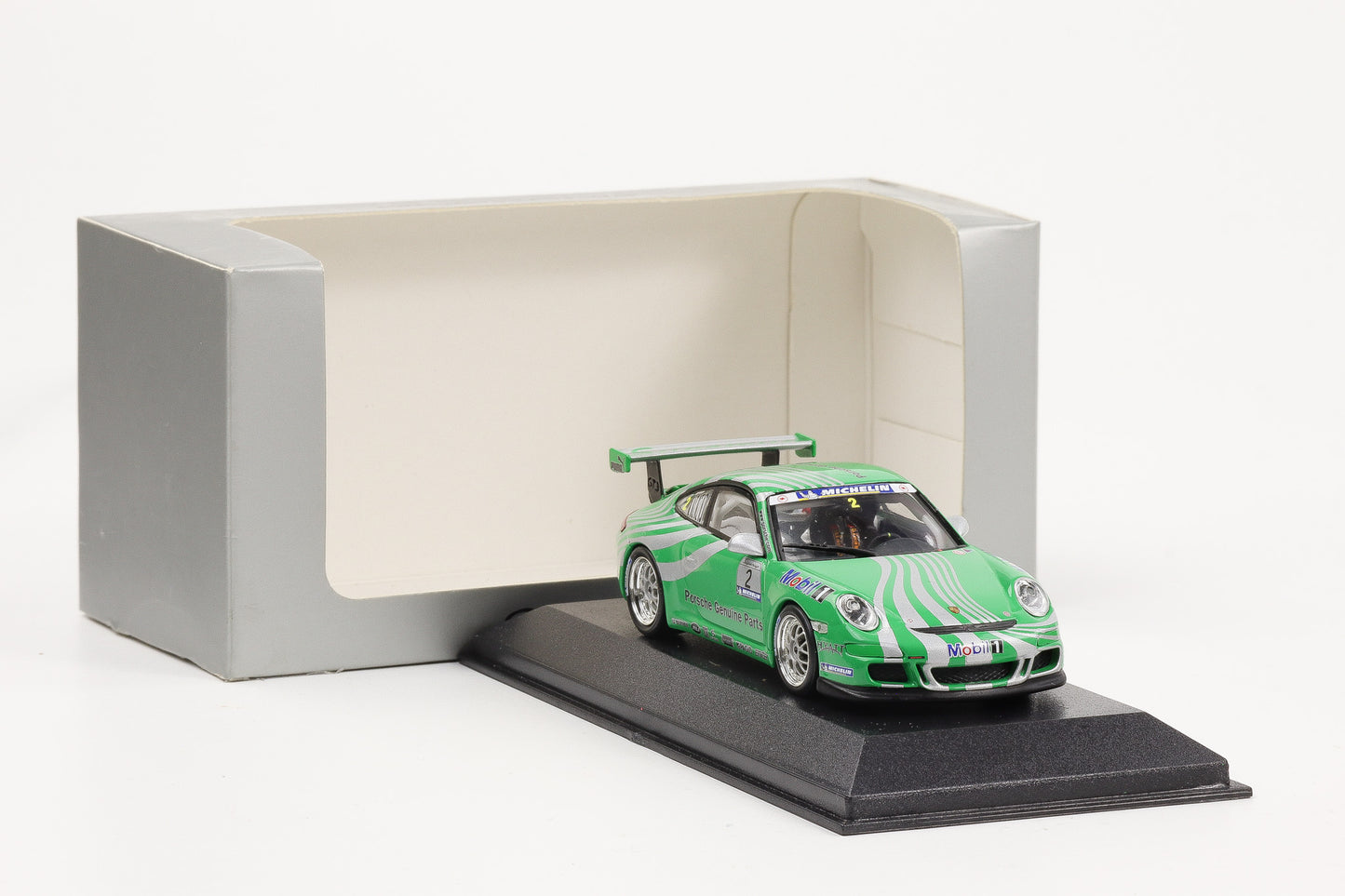 1:43 Minichamps Porsche 911 997 GT3 Cup grün-silber WAP Dealer