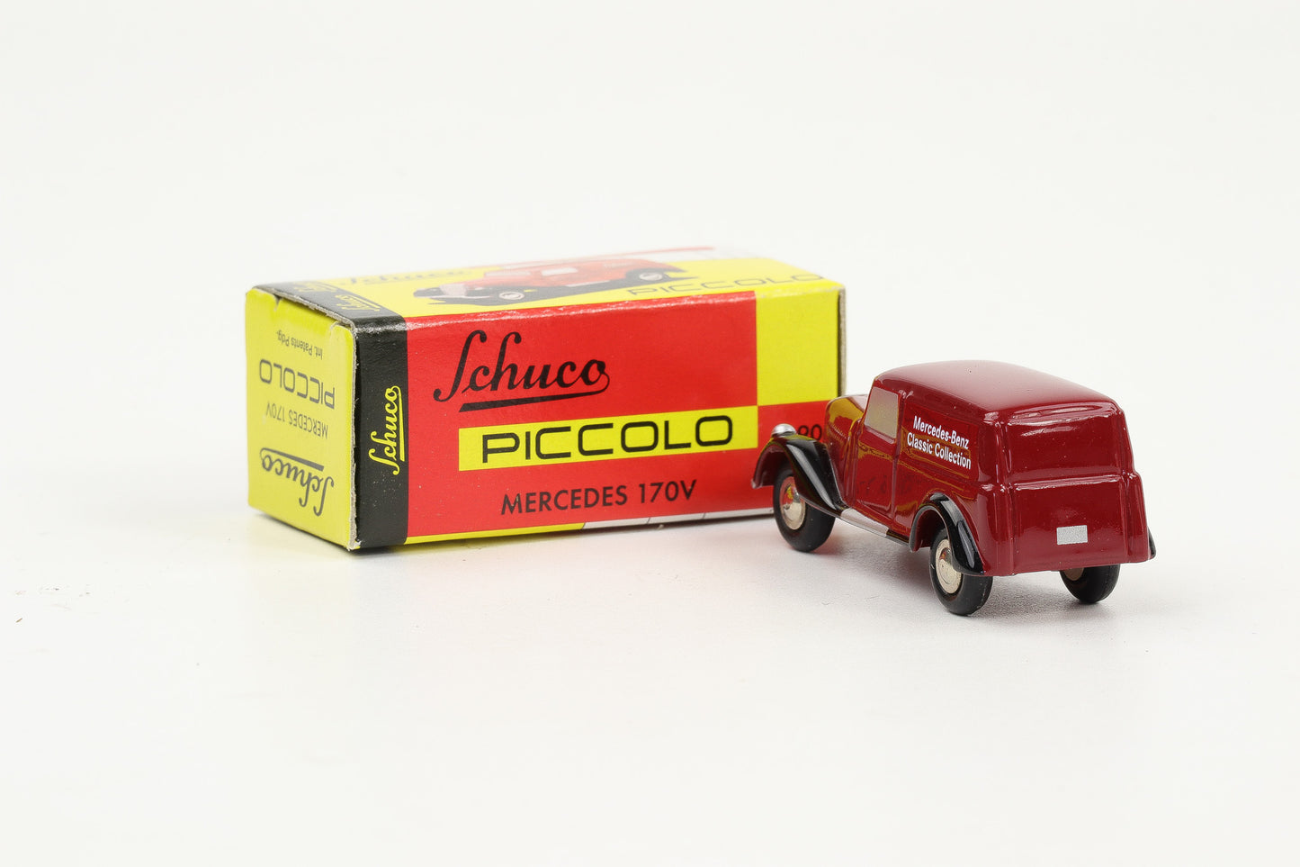 1:90 Schuco Piccolo Mercedes-Benz 170V Classic Collection dunkelrot-schwarz