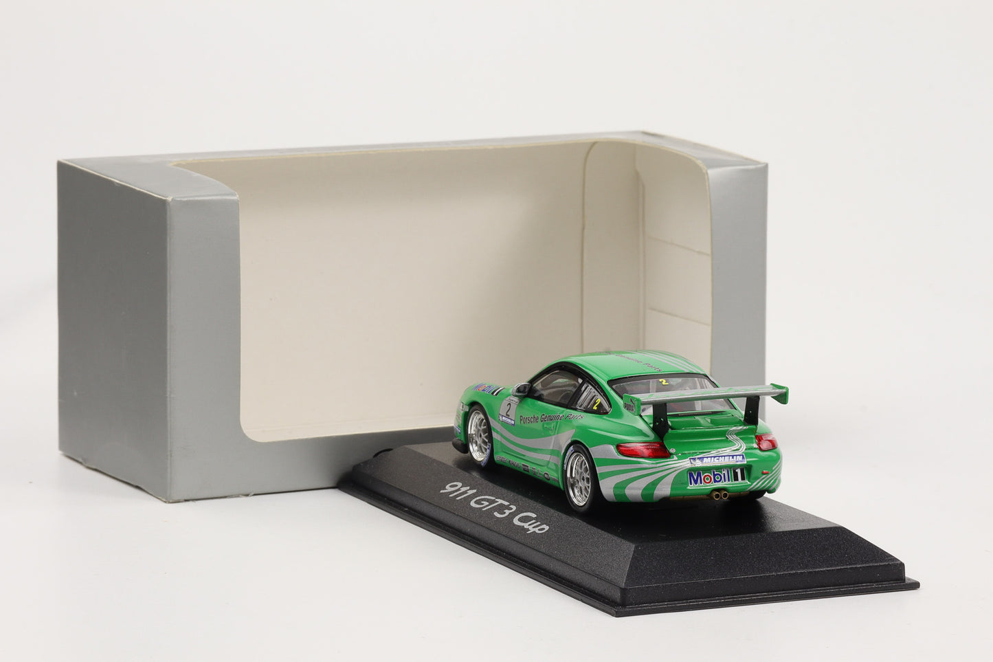 1:43 Minichamps Porsche 911 997 GT3 Cup grün-silber WAP Dealer