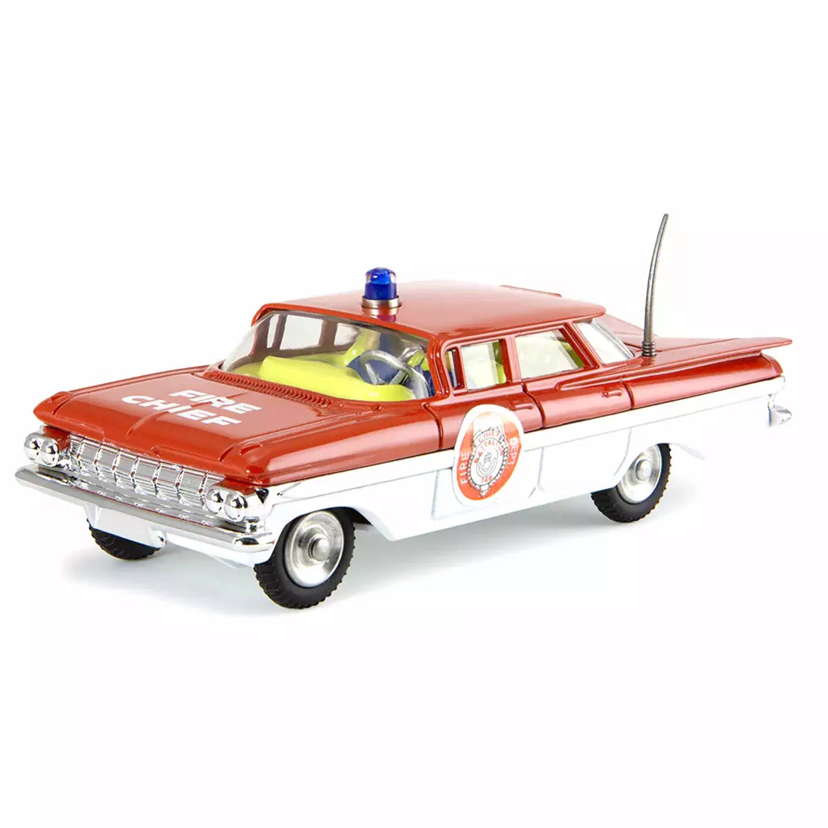 1:50 Corgi Toys Chevrolet Fire Chief Feuerwehrauto  Insassen rot-weiß Nr. 482 Repro