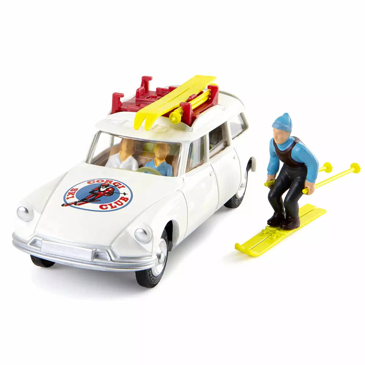 1:48 Corgi Toys Citroen Safari Corgi Ski Club Figur Gepäckträger Nr. 475 Repro
