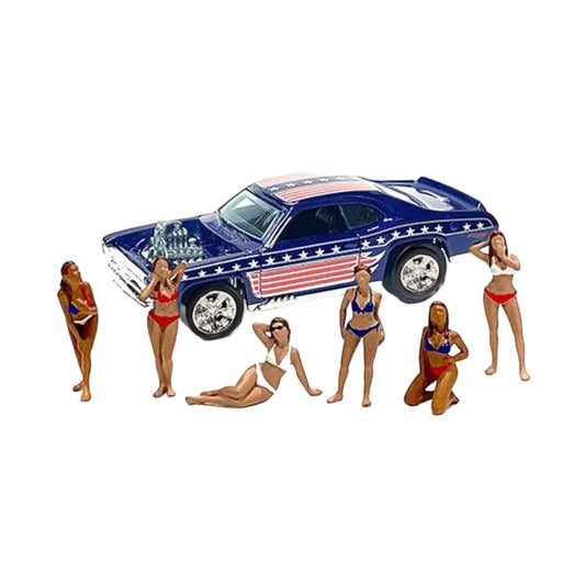 1:64 Figur Bikini Patriot Set Girls 6 Figuren American Diorama Mijo limited