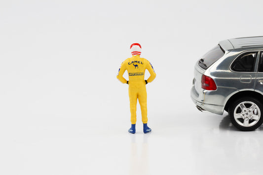 1:43 F1 Figur S. Nakajima gelb 1987 Formel 1 Cartrix CT19 41mm