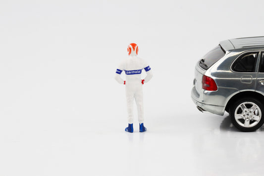 1:43 F1 Figur N. Piquet weiss 1981 Formel 1 Cartrix CT027 41mm