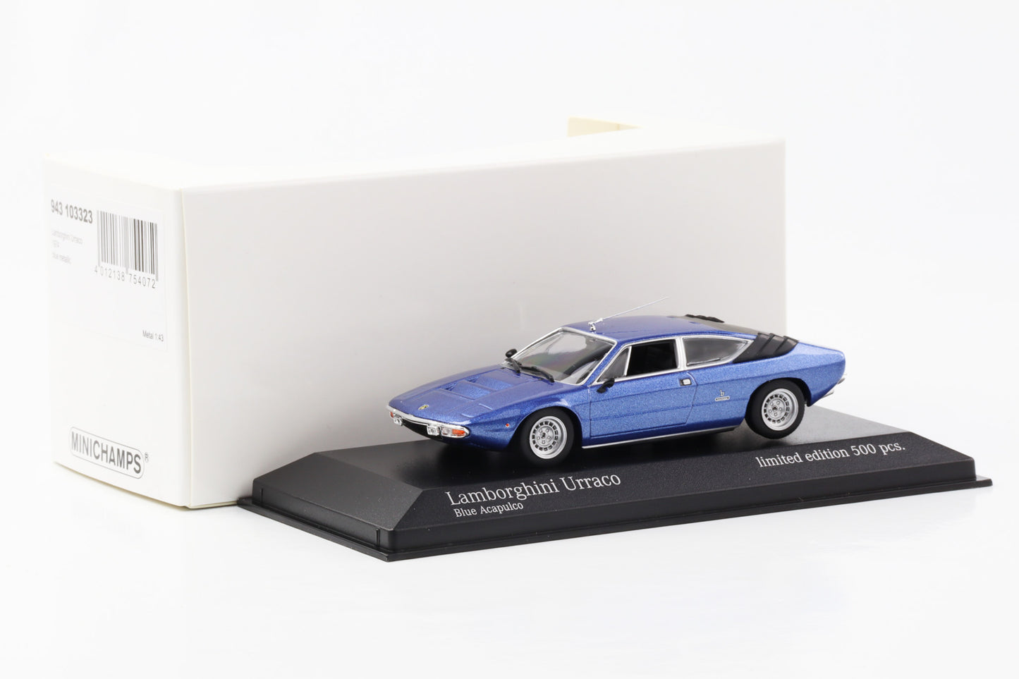 1:43 Lamborghini Urraco 1974 acapulco-blau Minichamps limited