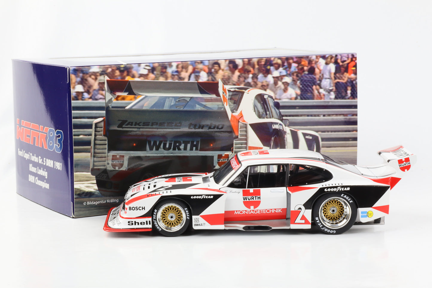 1:18 Ford Capri Turbo Gr.5 Würth #2 DRM Campion 1981 Klaus Ludwig Werk83