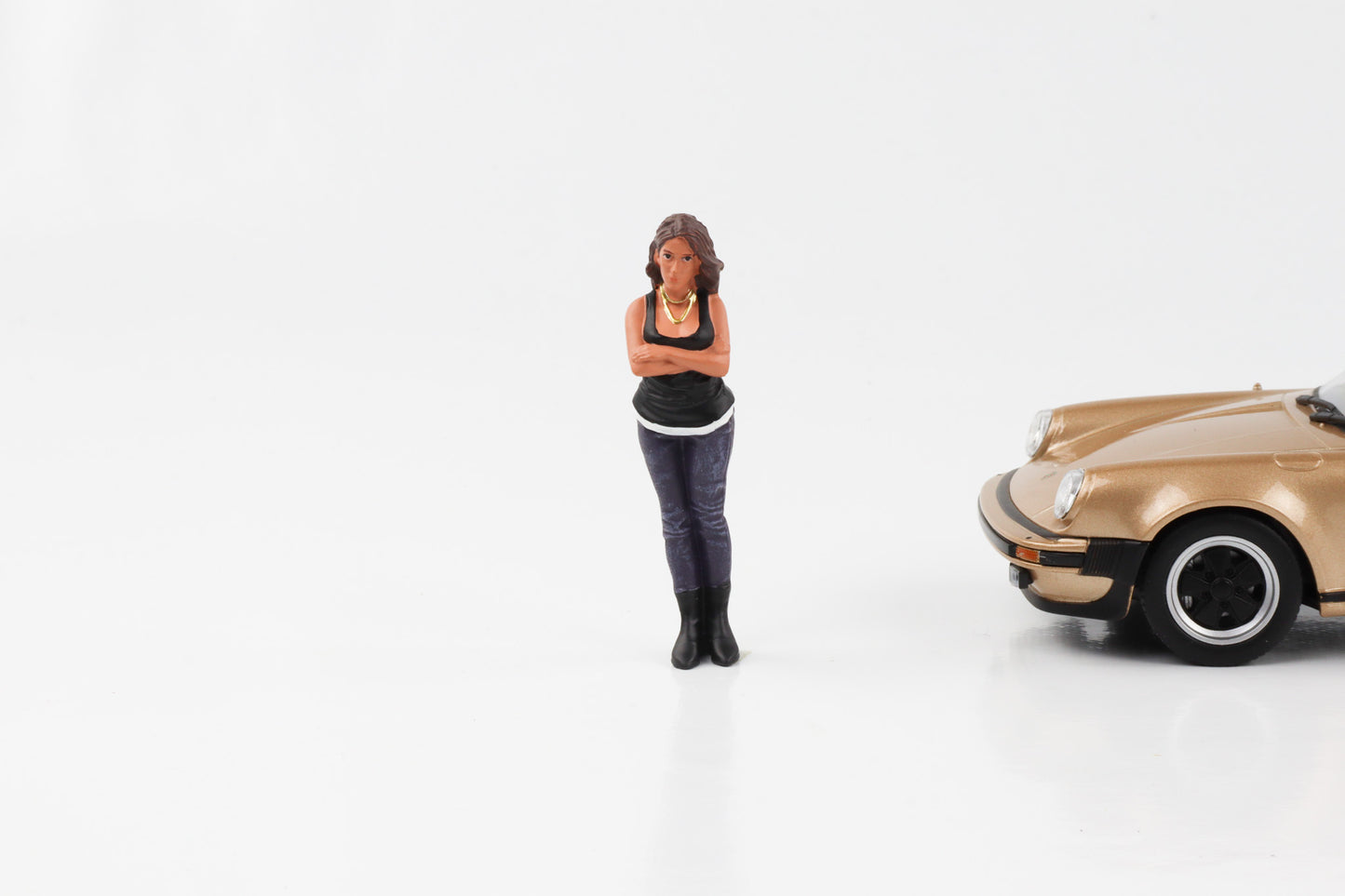 1:24 Figur Car Meet 3 Street Racing Figuren Frau Mann American Diorama