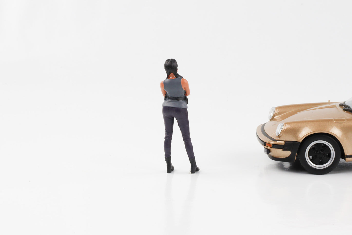 1:24 Figur Car Meet 3 Street Racing Figuren Frau Mann American Diorama