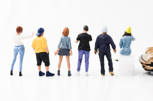 1:24 Figur Car Meet 1 Street Racing Figuren Frau Mann American Diorama