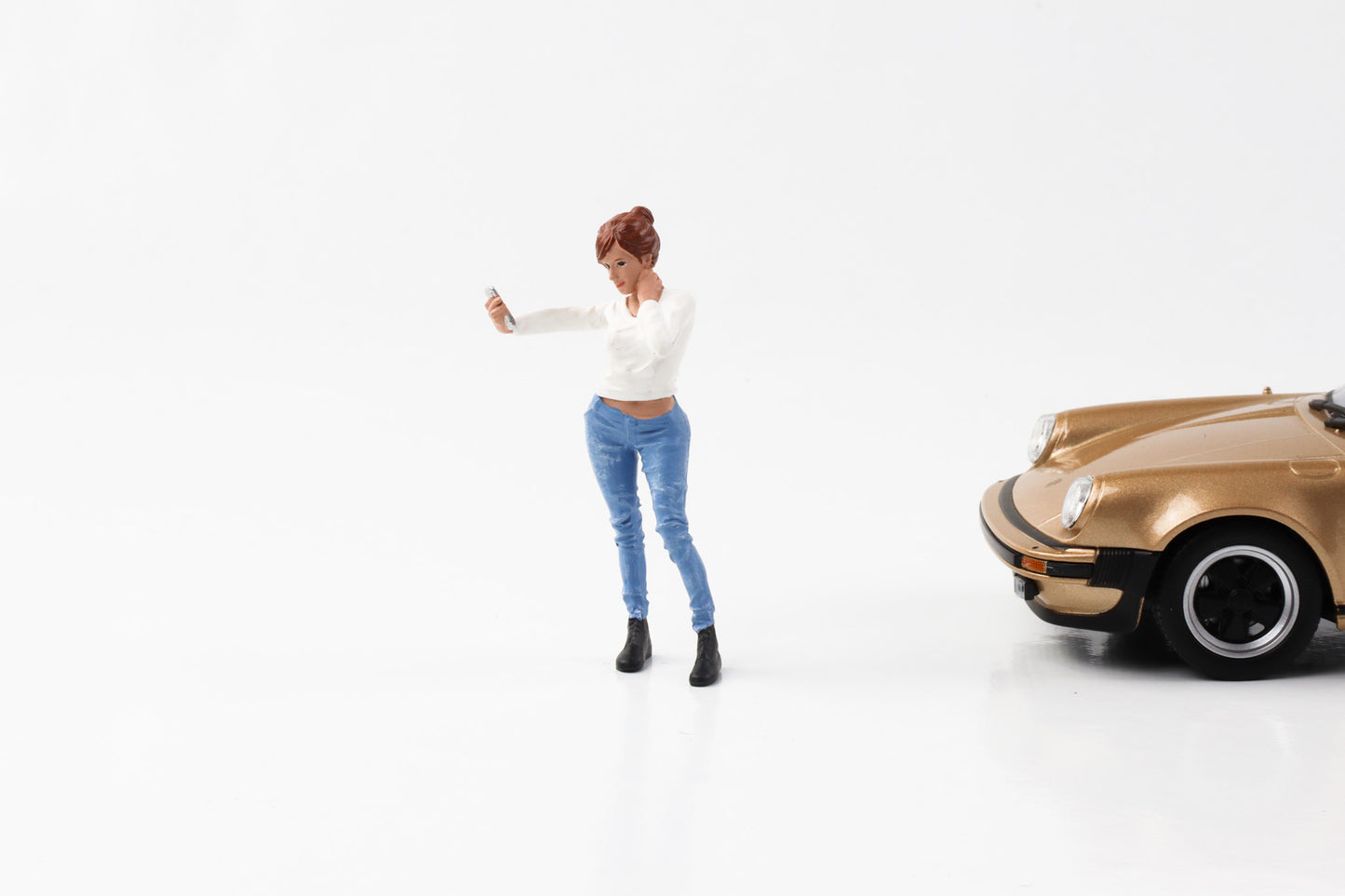 1:24 Figur Car Meet 1 Street Racing Figuren Frau Mann American Diorama
