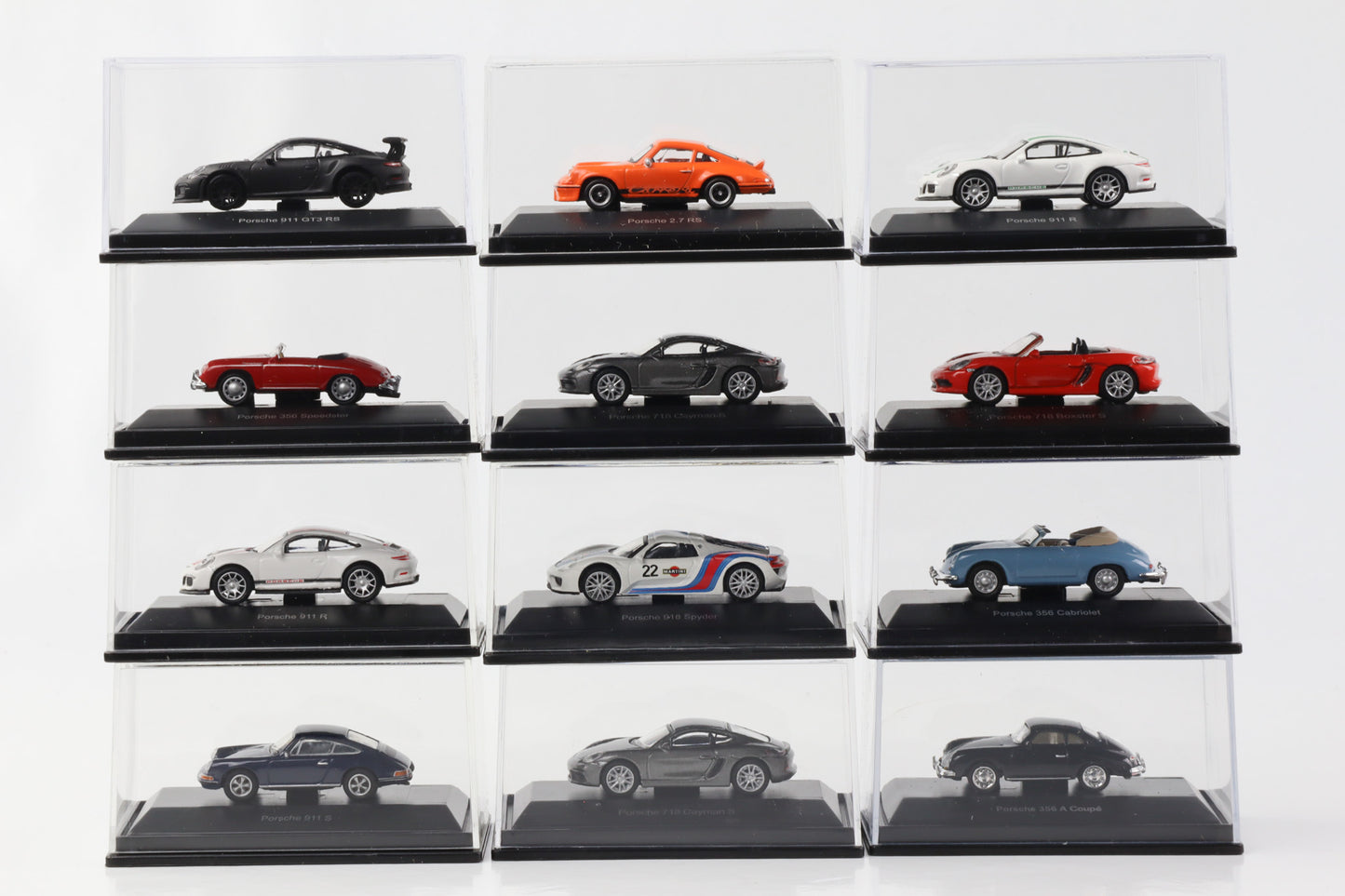 1:87 Porsche 356 718 911 R 918 Boxster Cayman Speedster RS Schuco H0