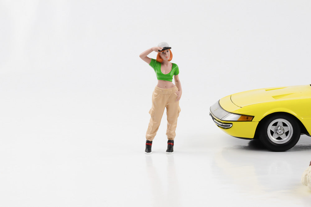 1:18 Figur 1 HIP HOP GIRLS 3 Frau mit Capi American Diorama