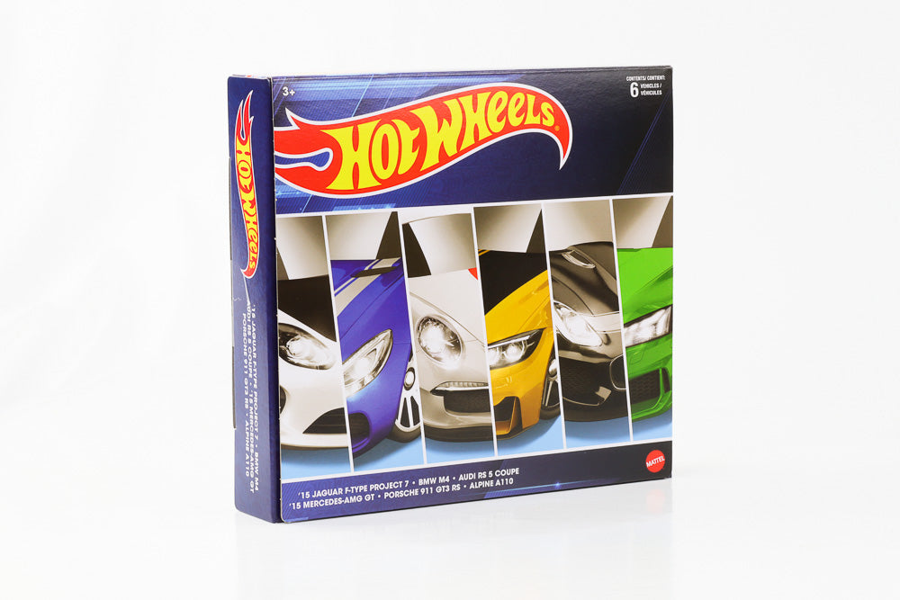1:64 Hot Wheels European Speed Machines Jaguar Porsche BMW AUDI Mercedes-Benz ALPINE