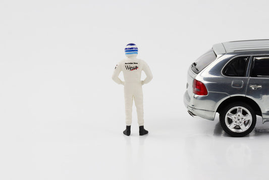 1:43 F1 Figur M. Hakkinen weiss 1998 Formel 1 Cartrix CT024 41mm