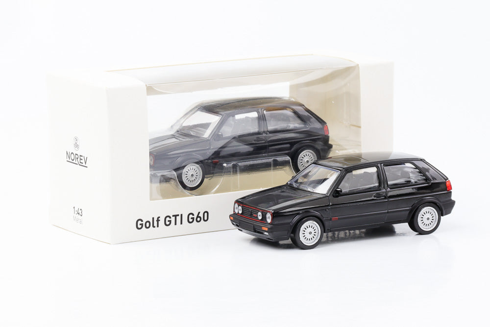 1:43 VW Golf II GTI G60 Volkswagen black jet car norev diecast