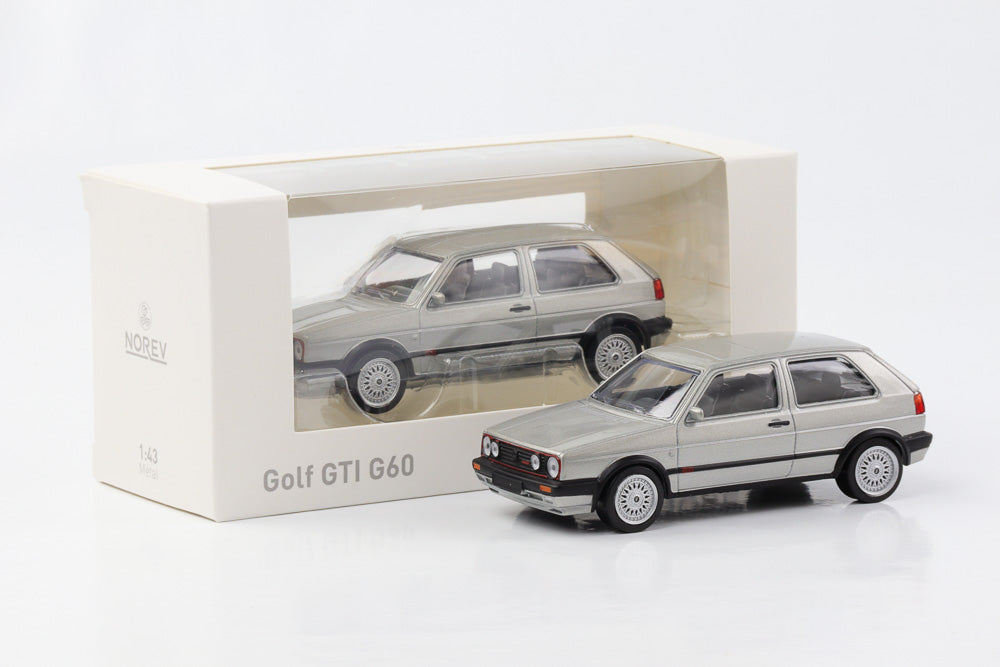 1:43 VW Golf II GTI G60 Volkswagen silber Jet Car Norev diecast 840066