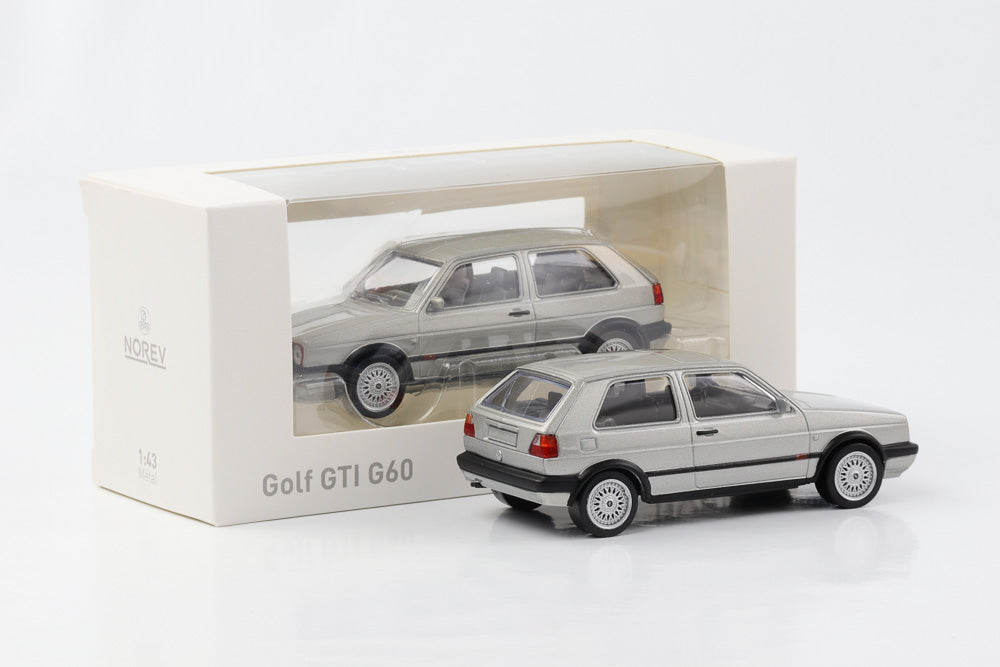 1:43 VW Golf II GTI G60 Volkswagen silber Jet Car Norev diecast 840066