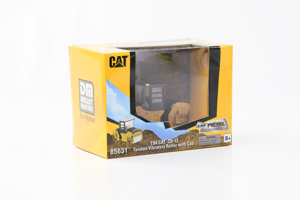 1:64 CAT CB-13 Tandem Vibratory Roller diecast 75mm DM